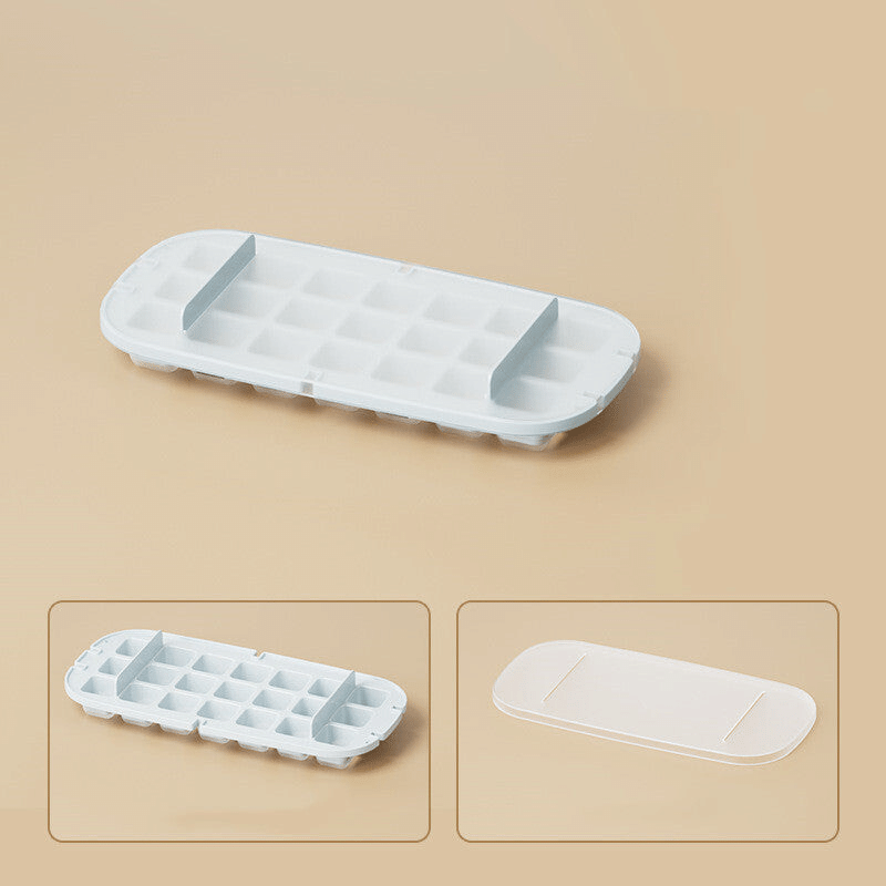 Ice cube tray with high capacity grid
