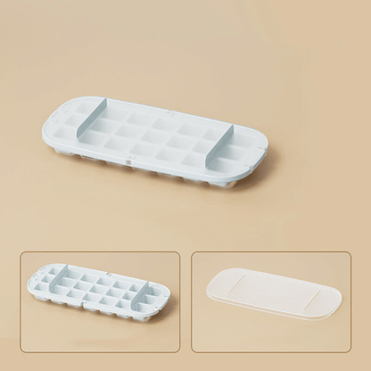 Ice cube tray with high capacity grid