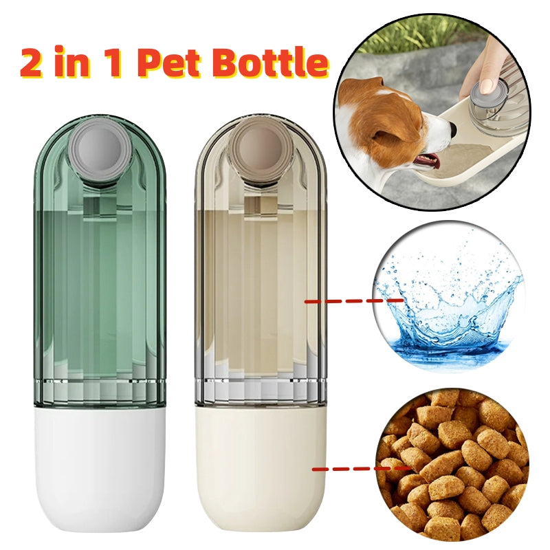 Vaso de agua para mascotas 2 en 1