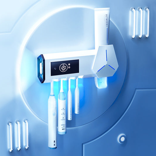 Wall-mounted smart toothbrush sterilizer